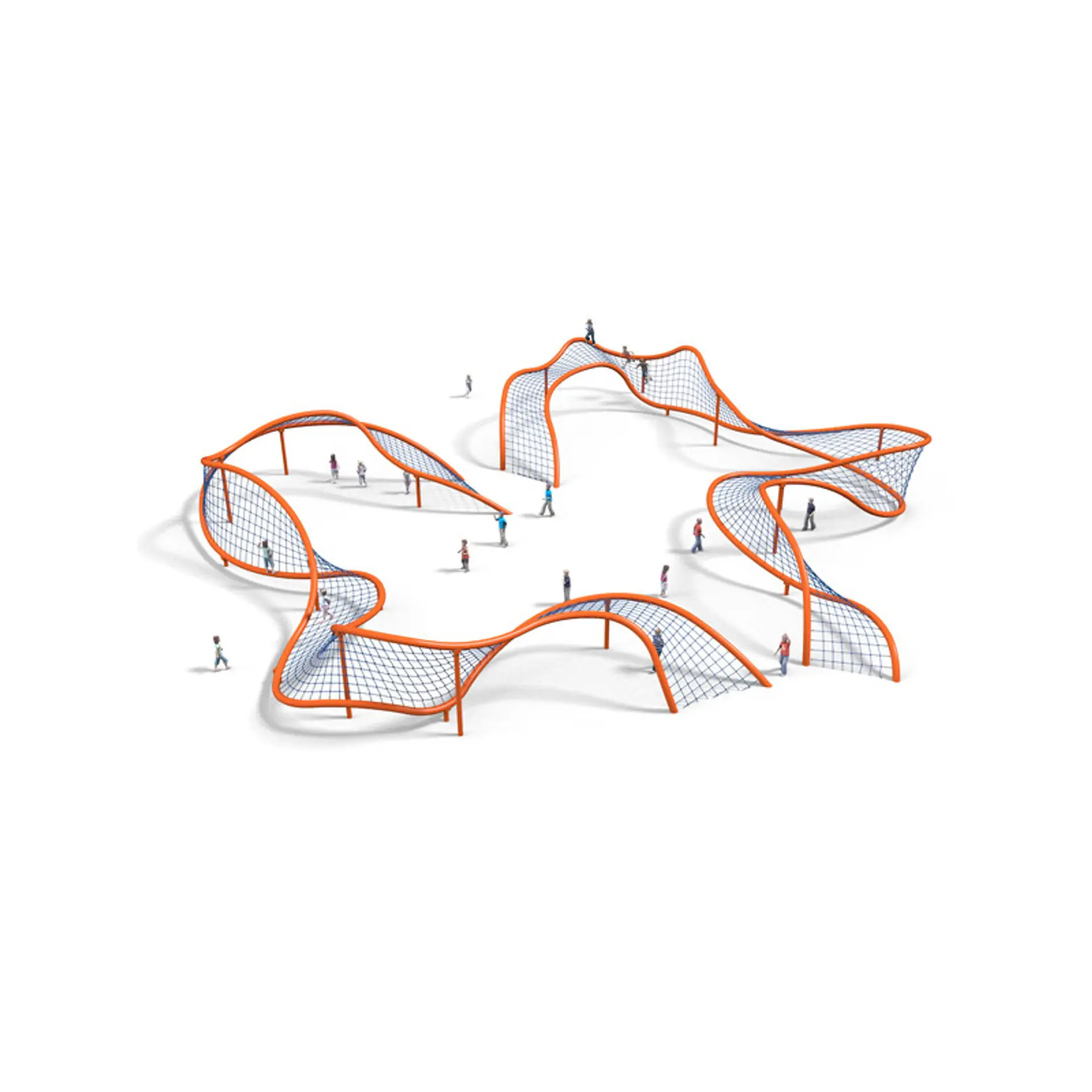 Ribbon Rope Course - Rope Play Structure