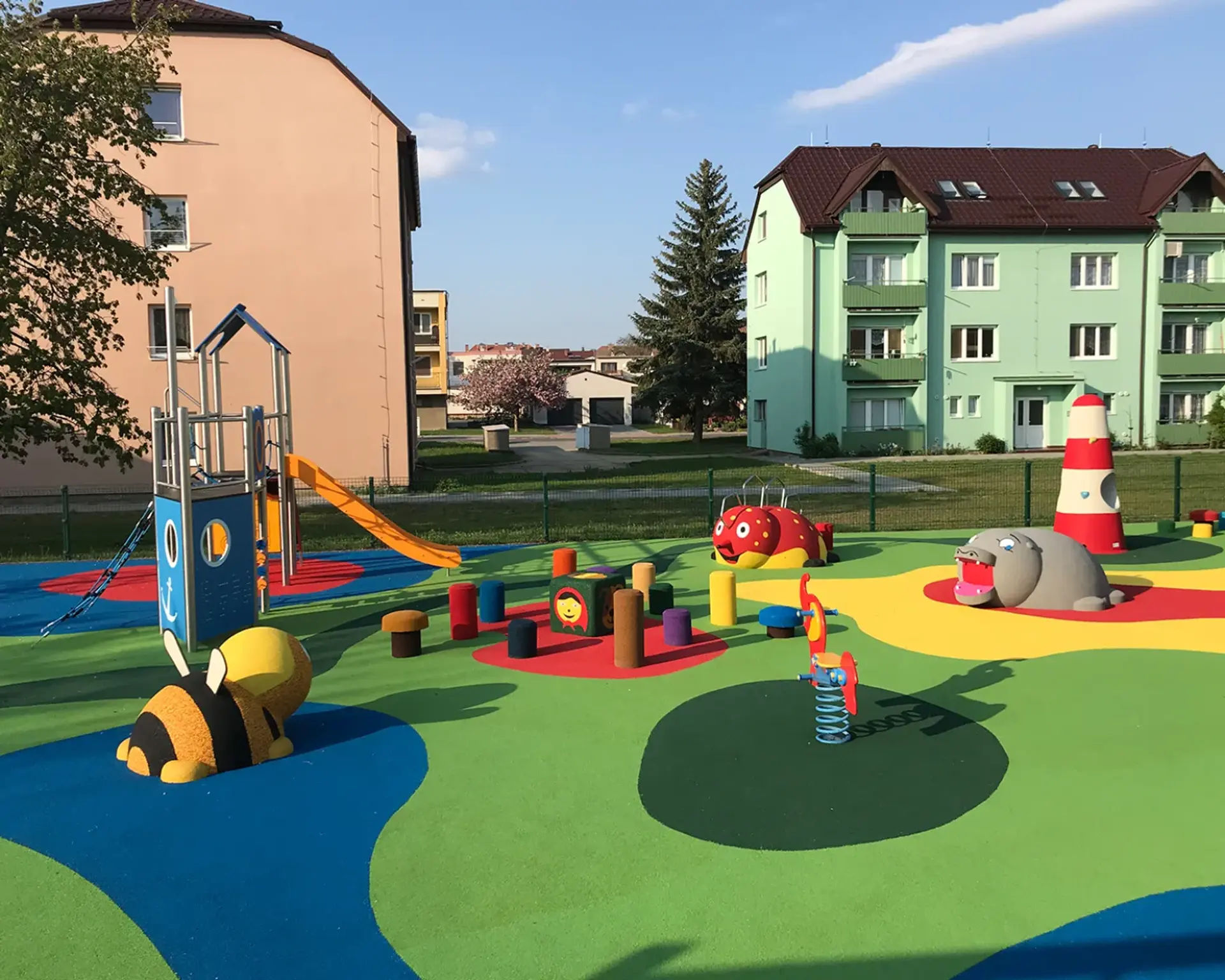 Playground safety surfacing installed by Westplay