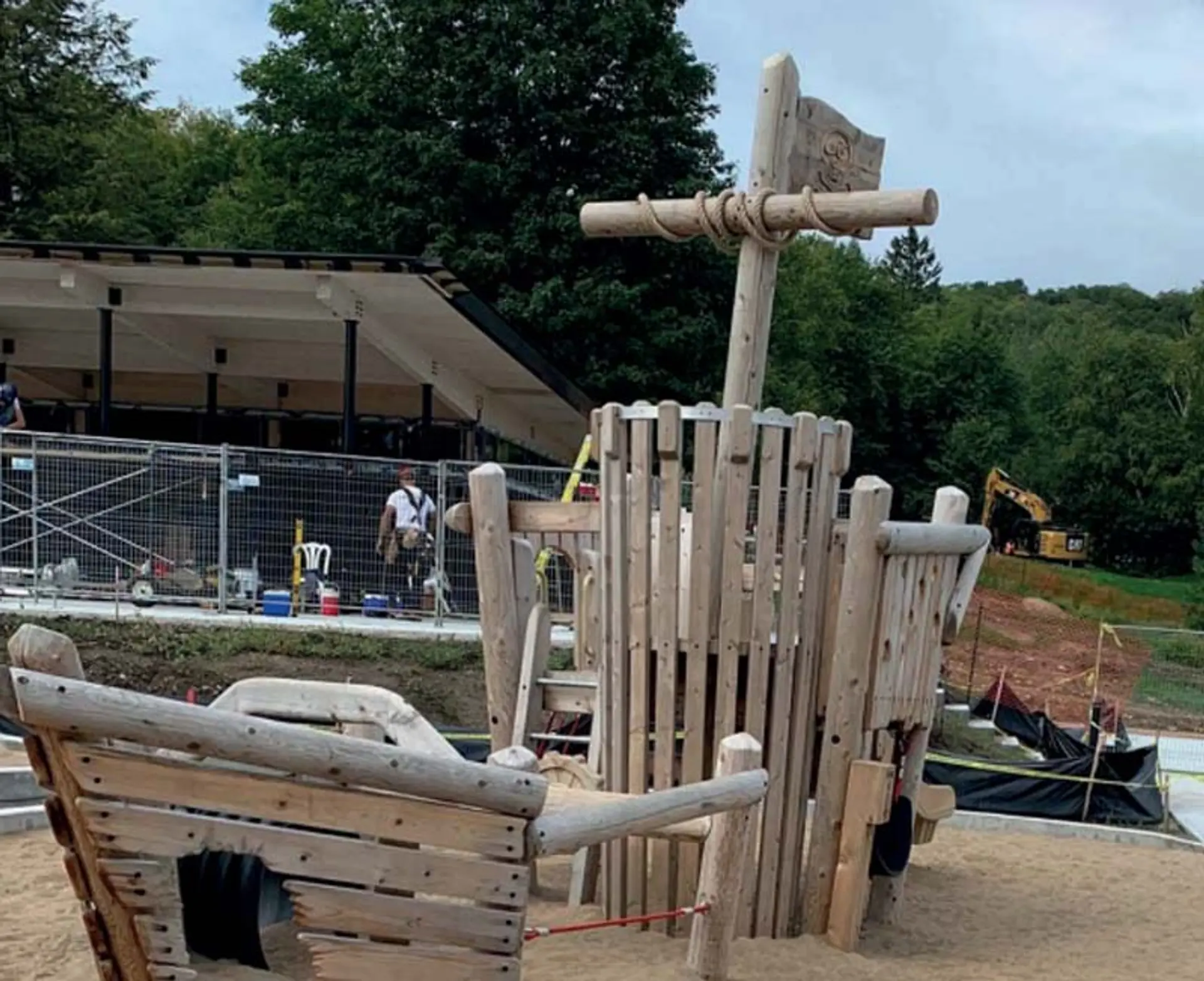 Pirate boat - Natural Wood Play Equipment