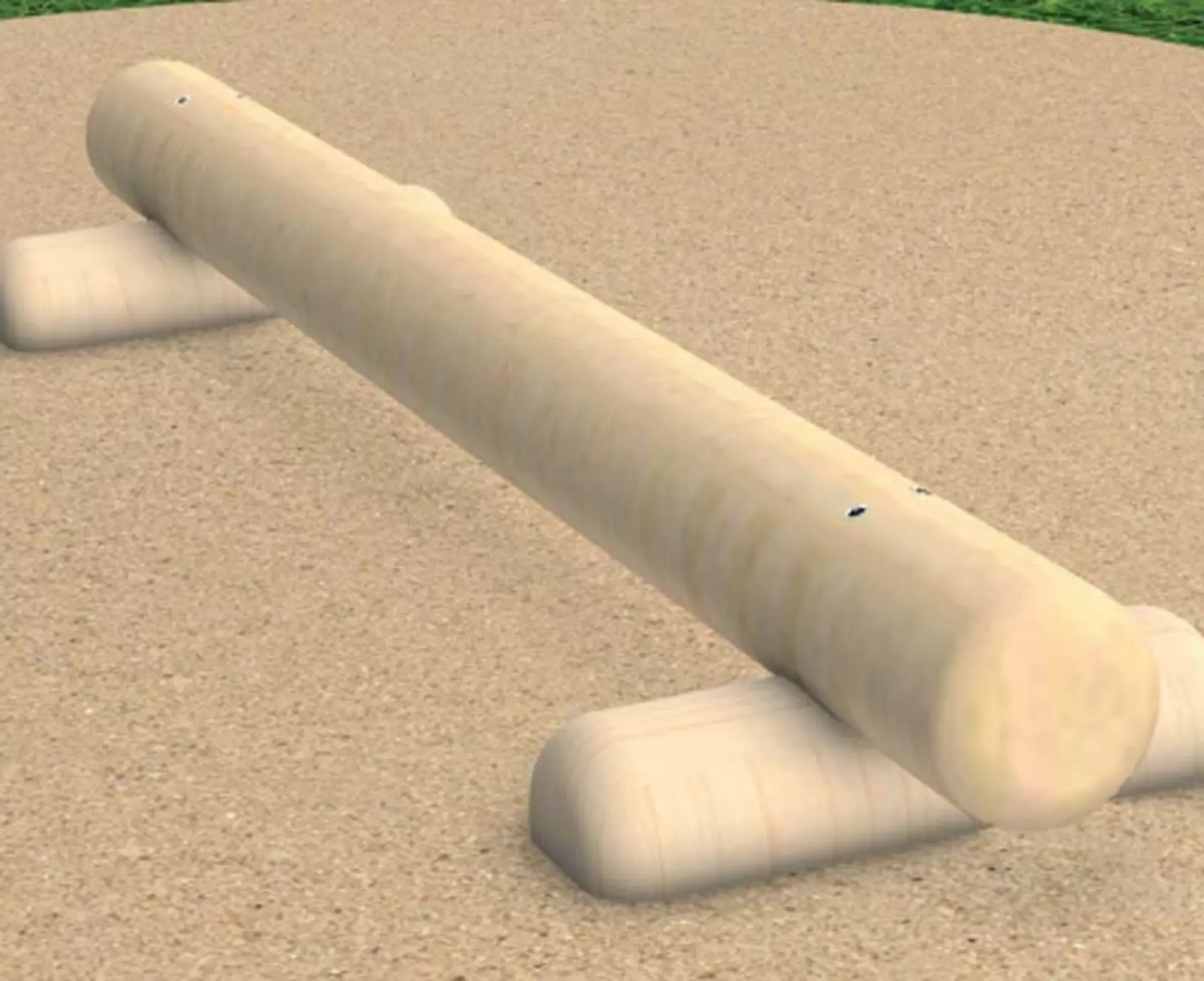 Round balance beam - Natural Wood Play Equipment
