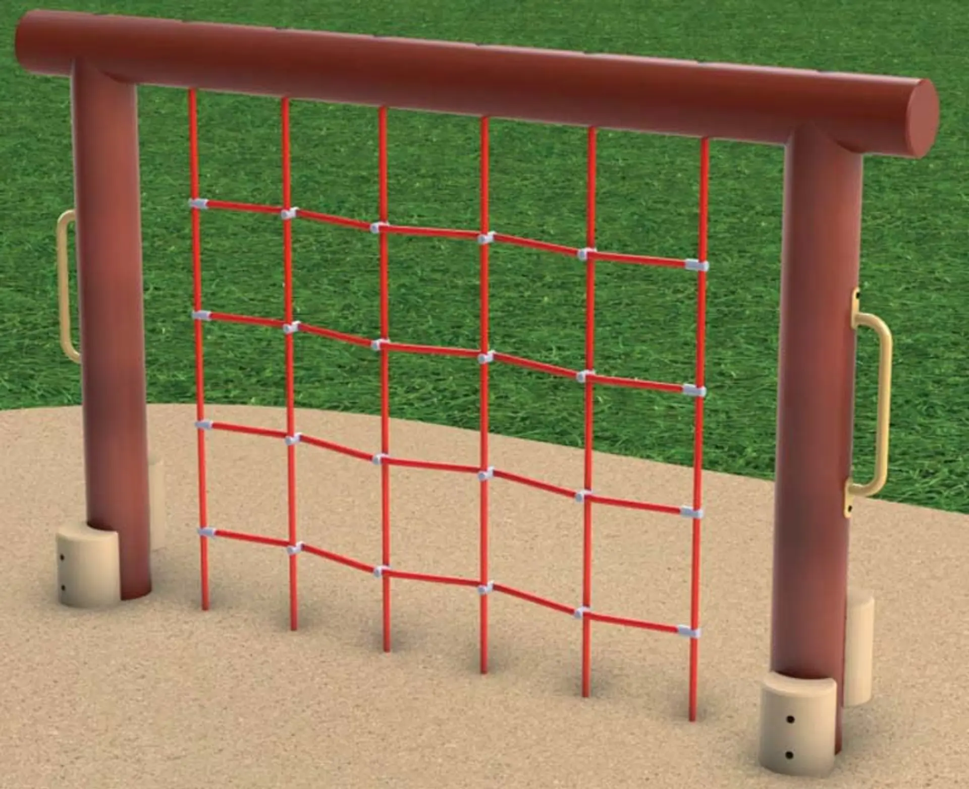 Vertical climbing net