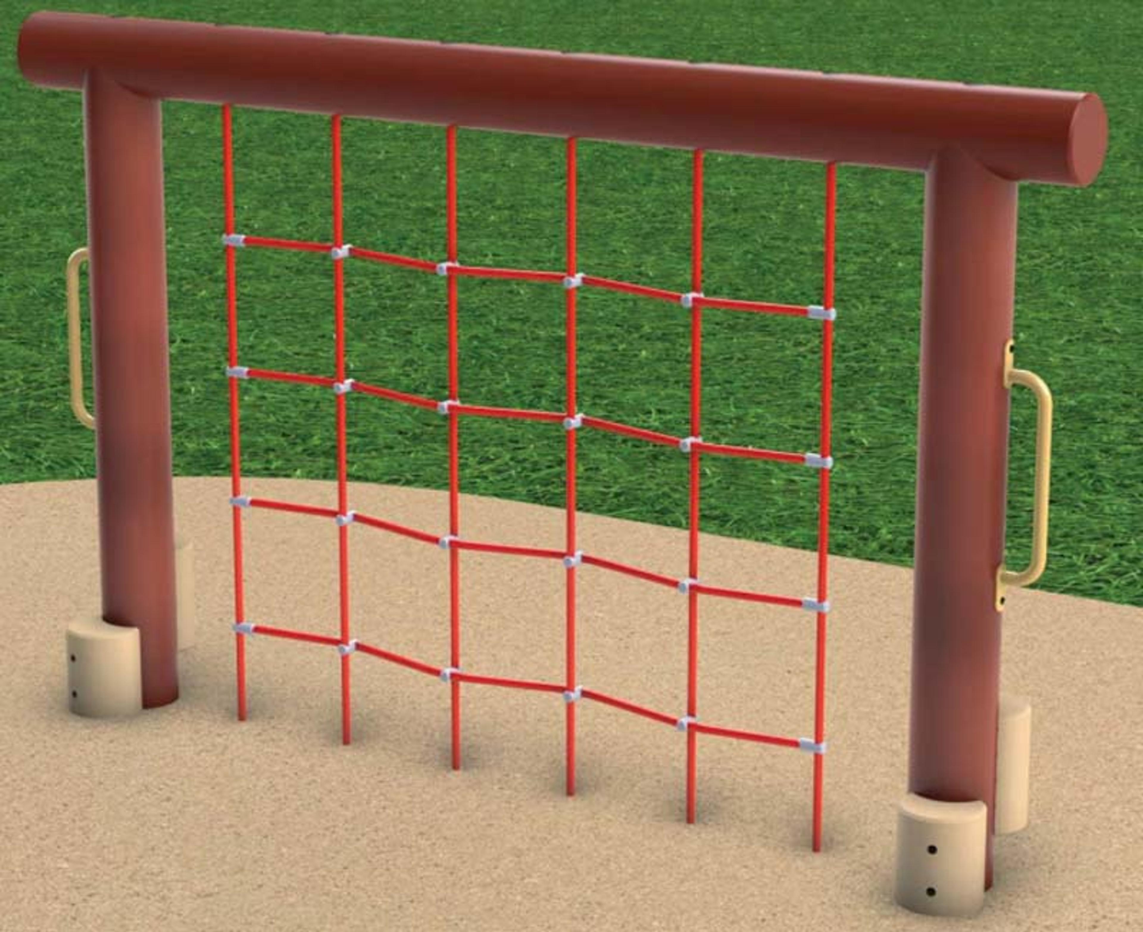 Vertical climbing net