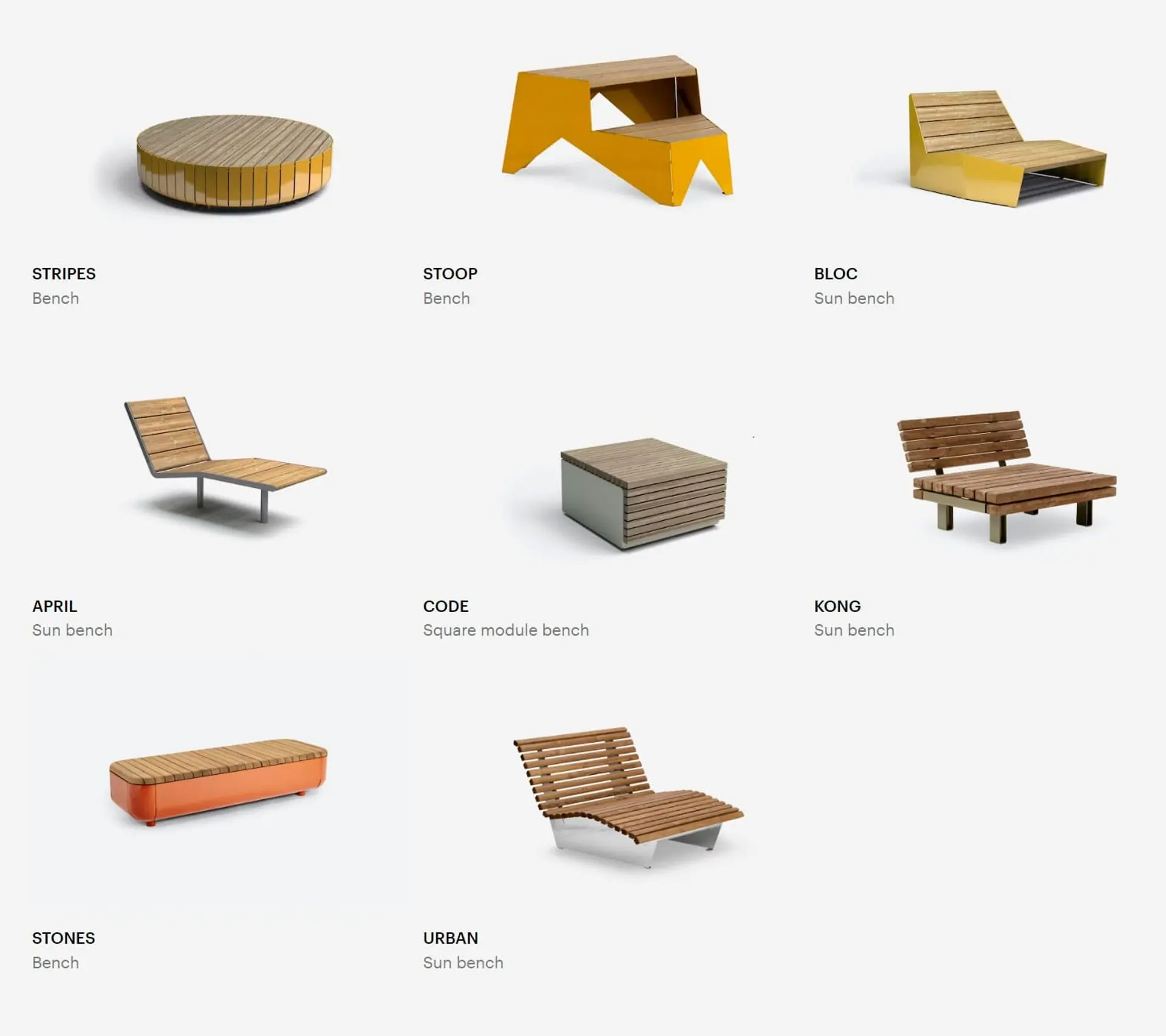 Site furnishings