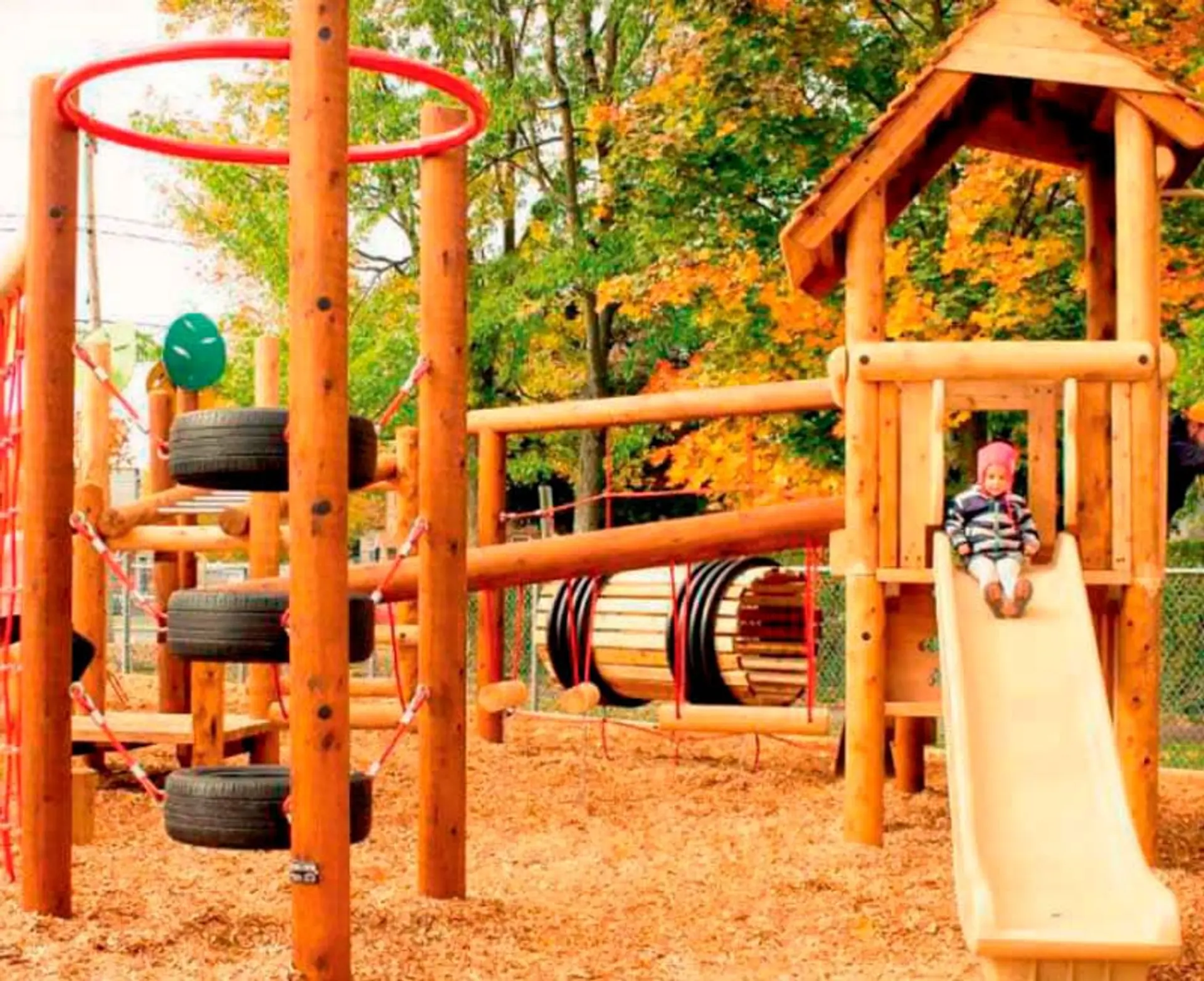 Wooden Playground — Natural Play Elements