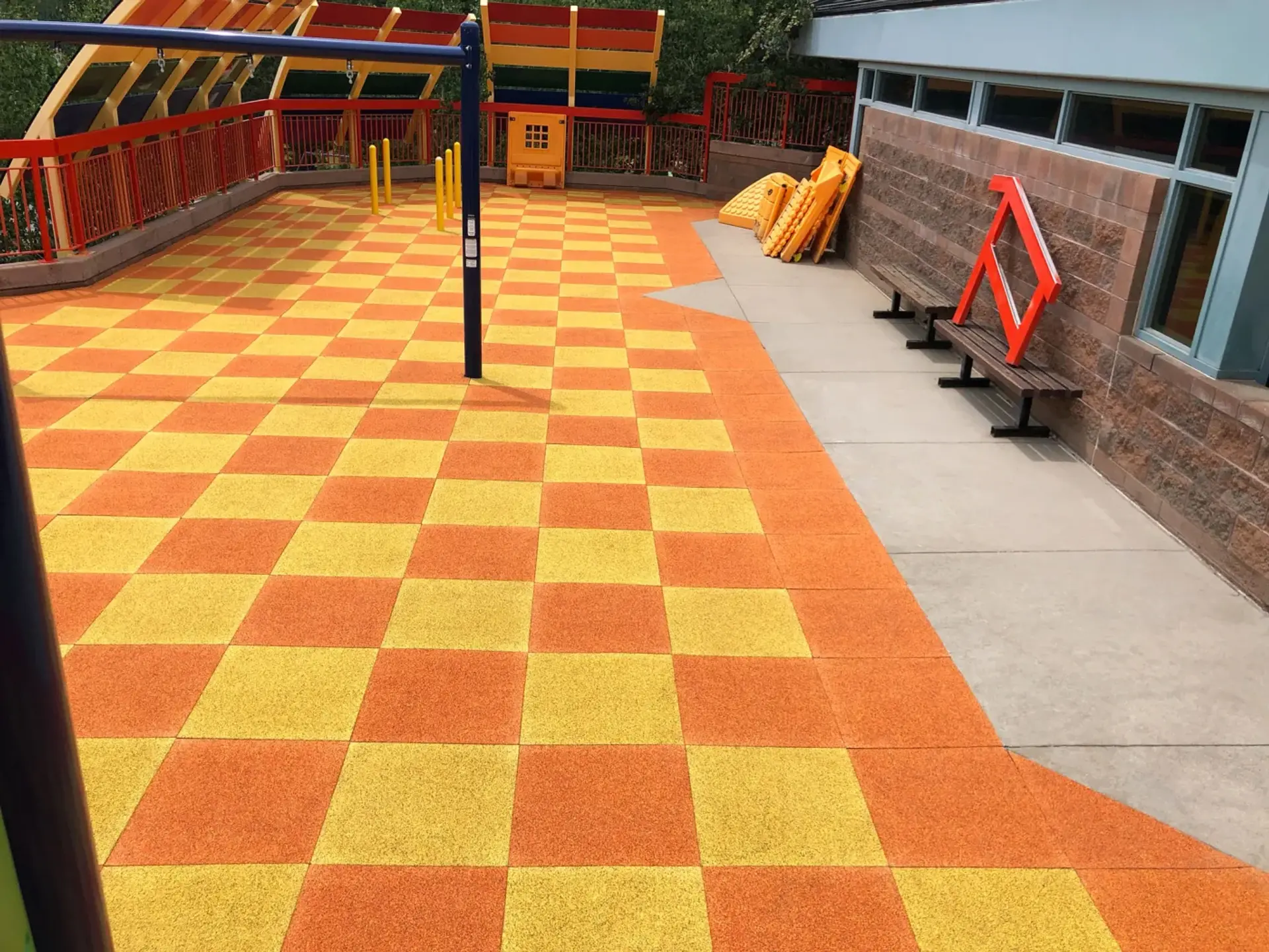 Playground safety surfacing installed by Westplay