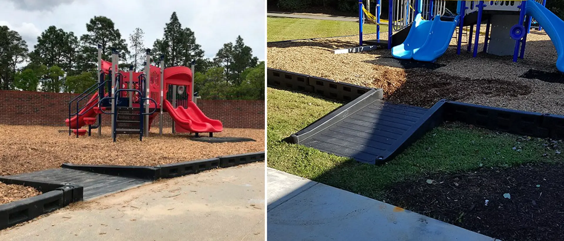 What are the borders for playgrounds?