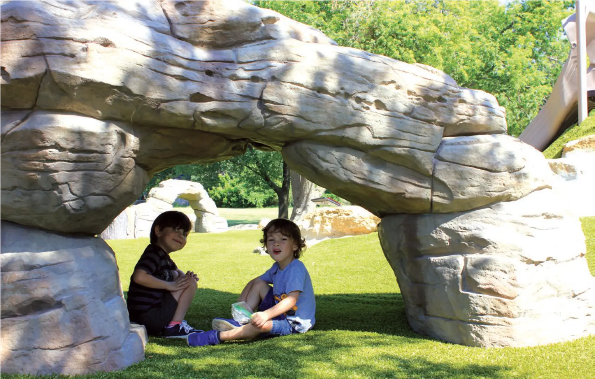 What are playground rock climbers?