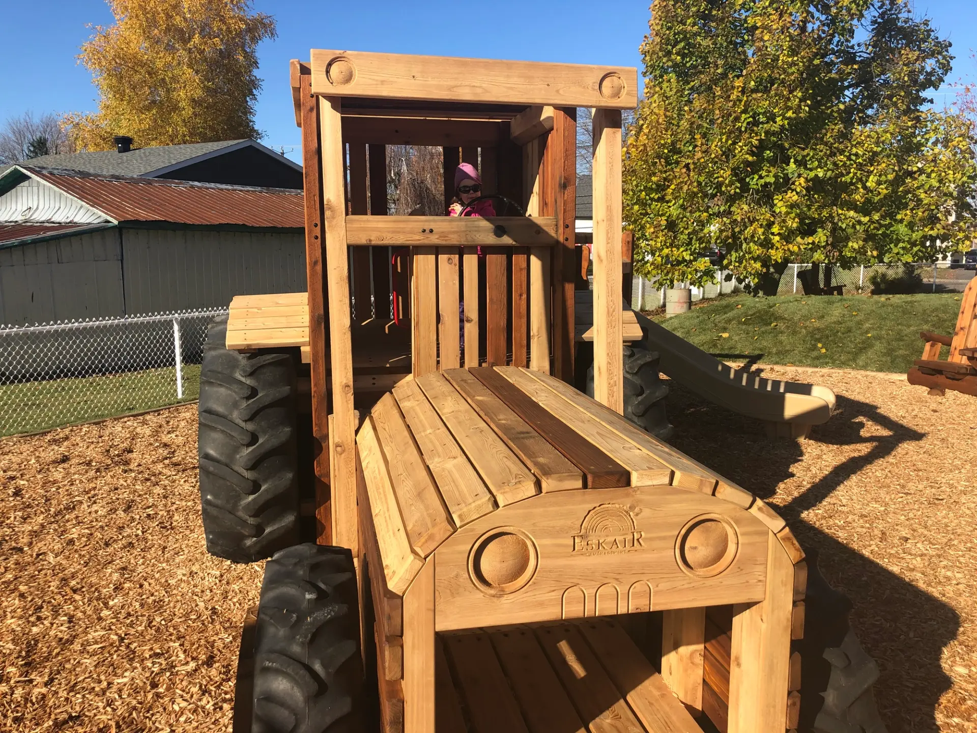 Natural wooden playground installed by Westplay
