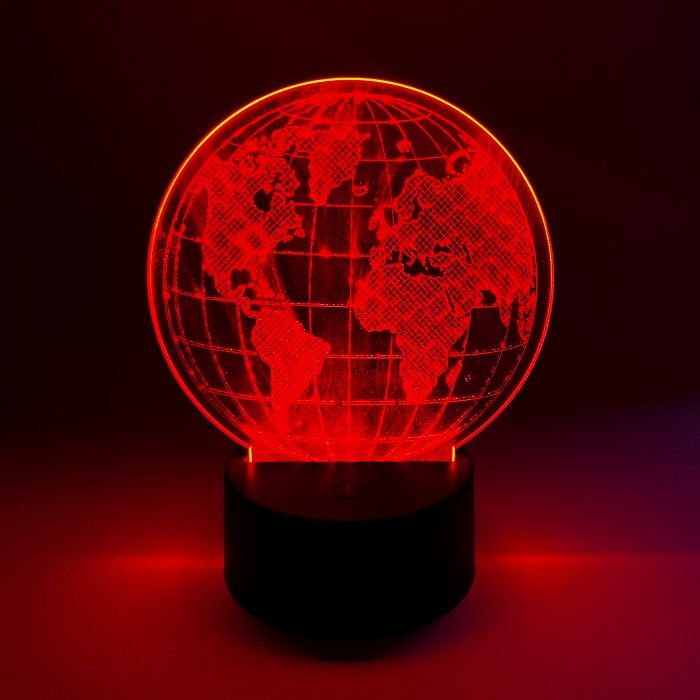 Akryl LED med base incl. rund 4mm-Ø13cm