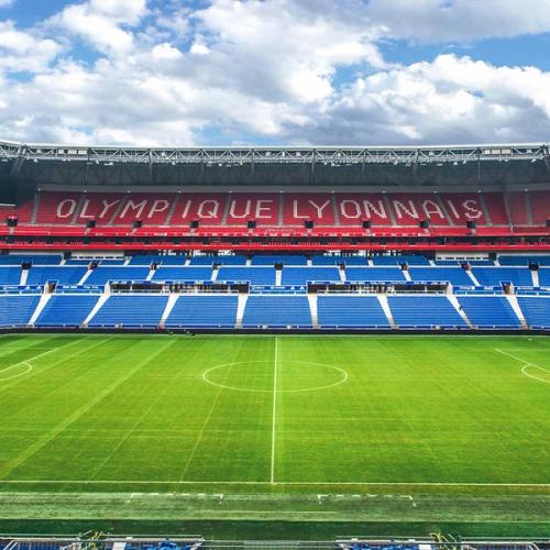 Insinde Parc OL seen from the longside