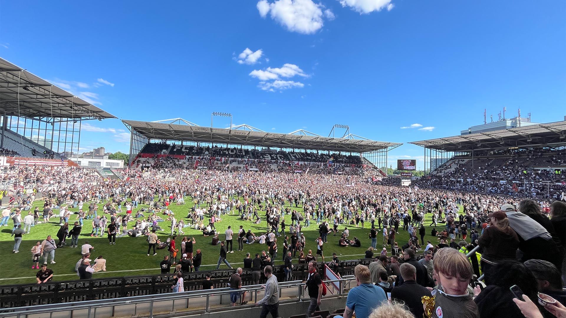 FC St Pauli Bundesliga Celebration at Millerntor-Stadion