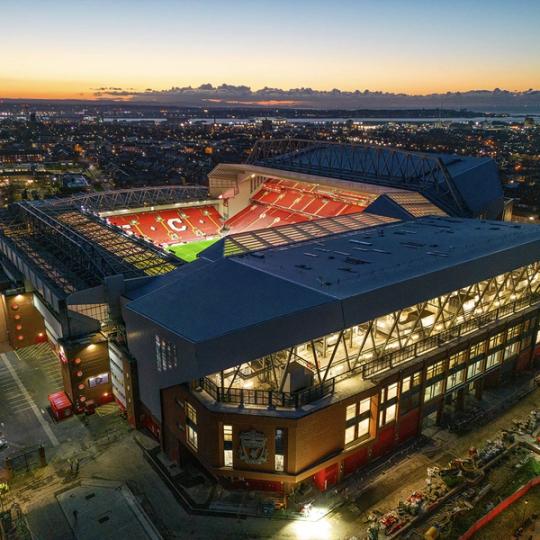 An Aerial View Of Anfield