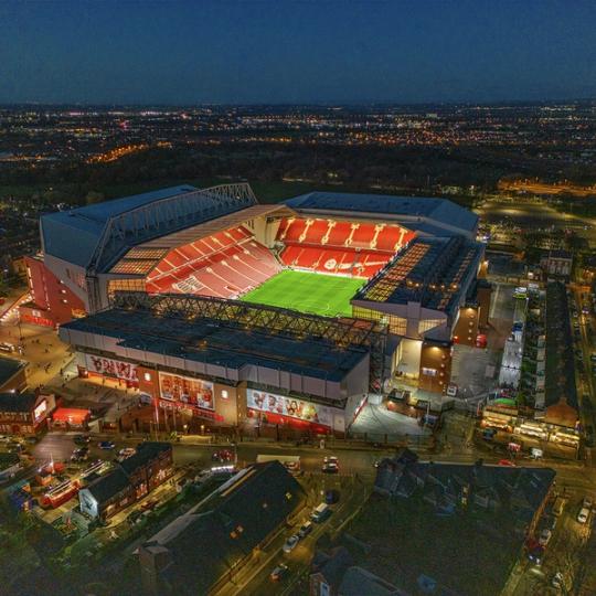 An Aerial View Of Anfield