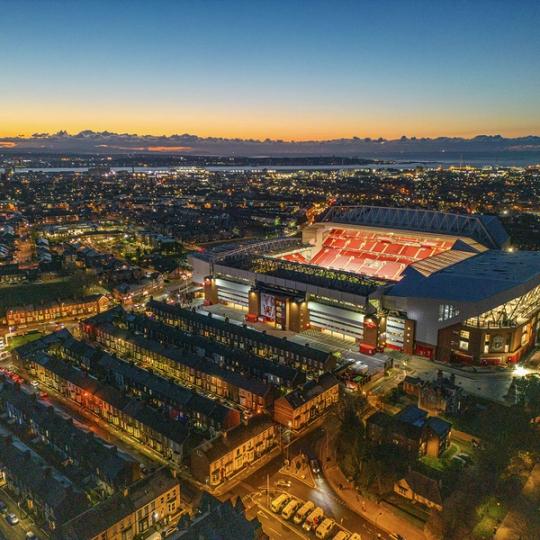 An Aerial View Of Anfield