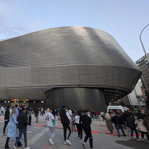 Santiago Bernabéu seen from the outside