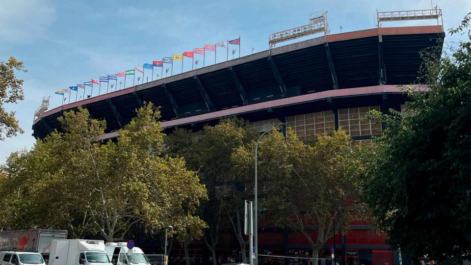 Mestalla in Valencia seen from the outside