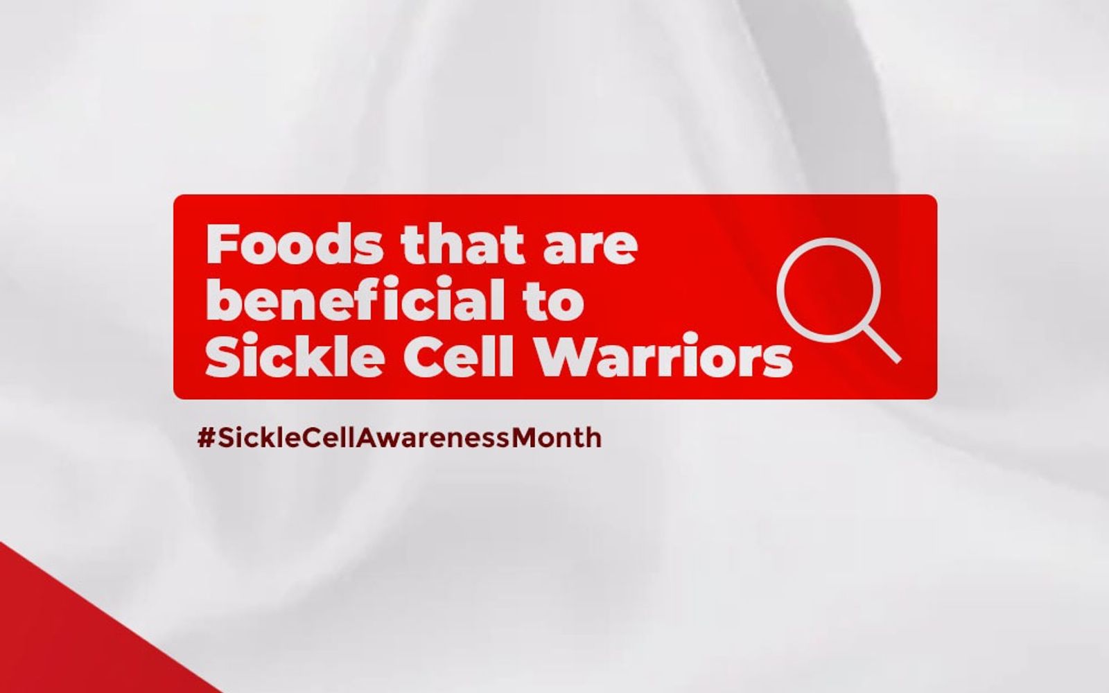 Foods that are beneficial to sickle cell Warriors