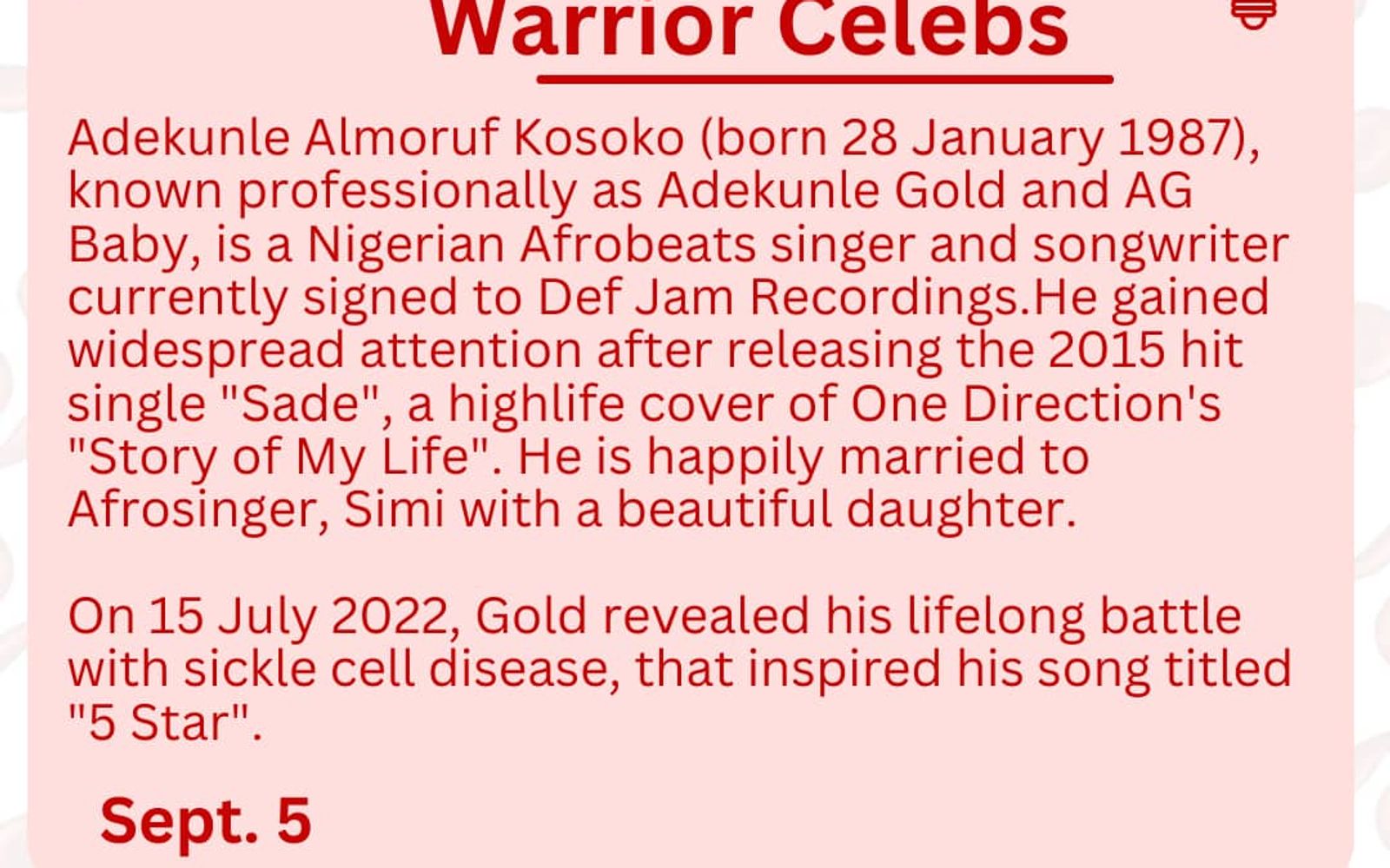 Meet Out Warrior Celeb
