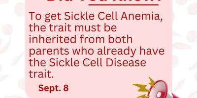 Sickle Cell IS Not A Gene To Be Taken From One Parent