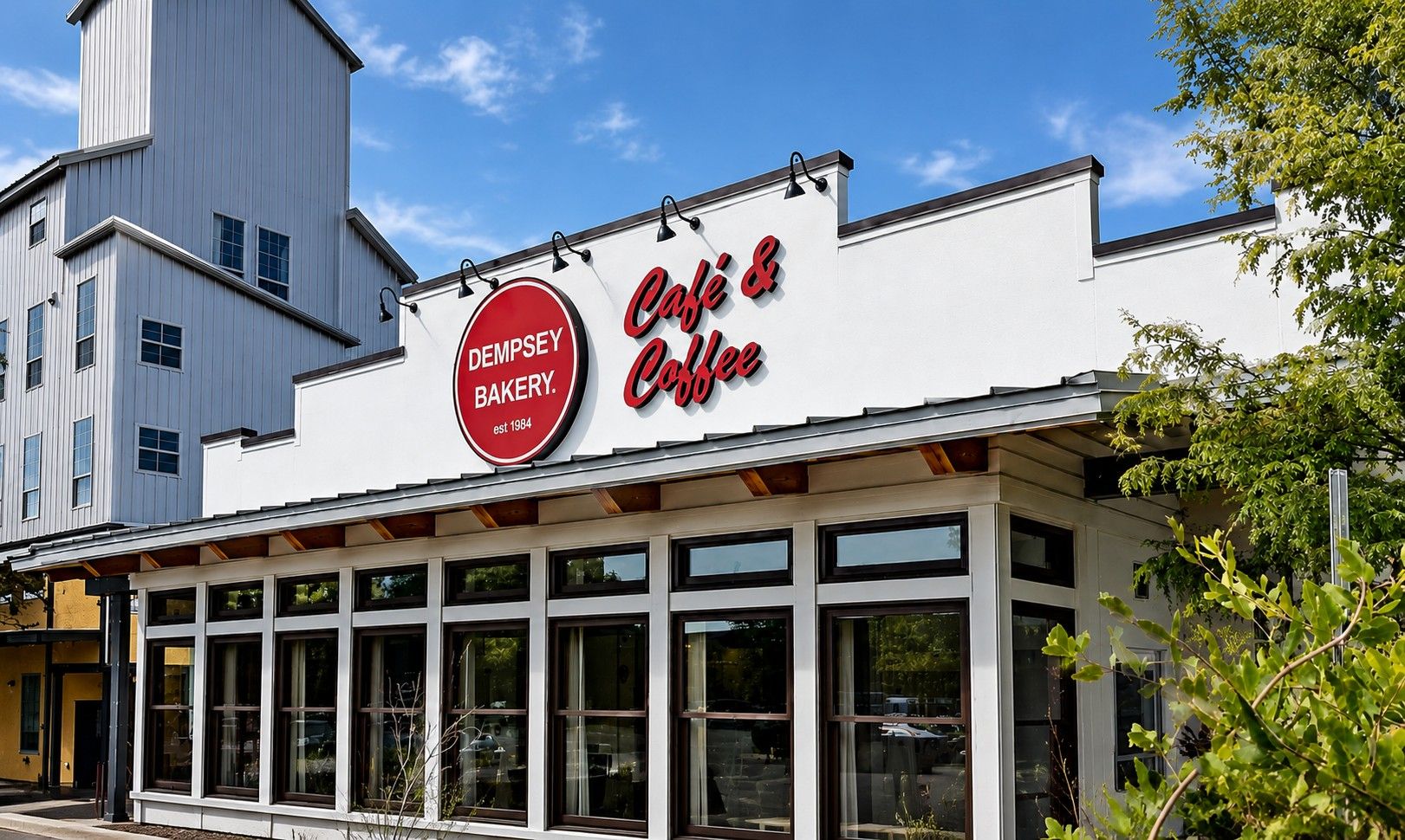 The exterior of the Dempsey Bakery in Fayetteville
