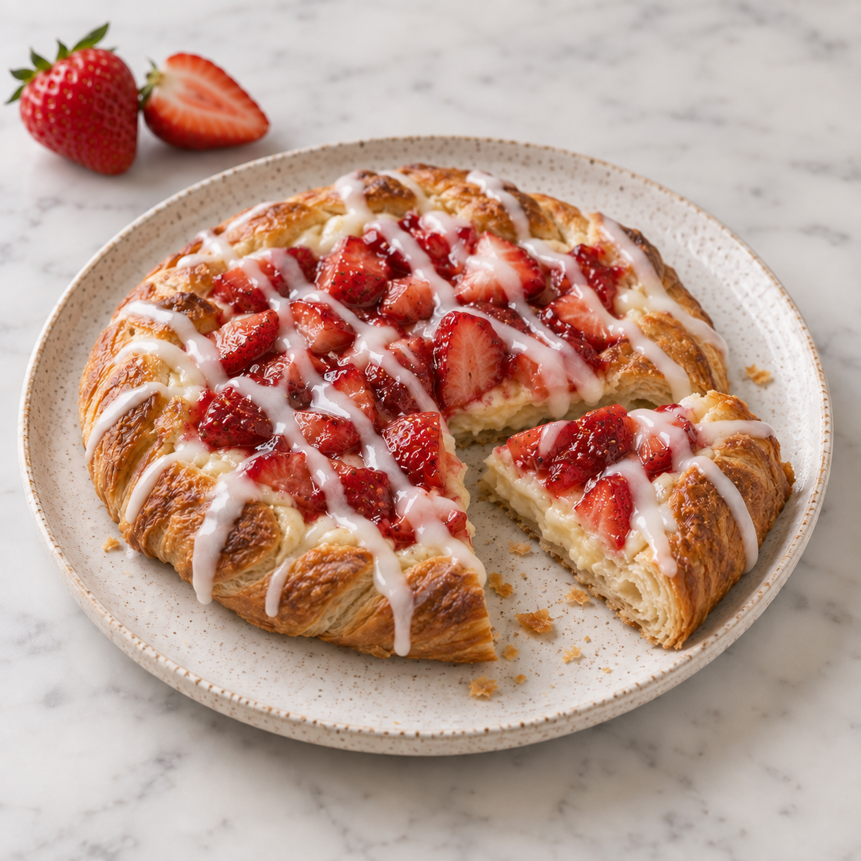 Strawberry Cream Danish