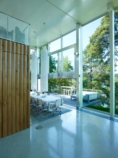 Interior shot from the V House.