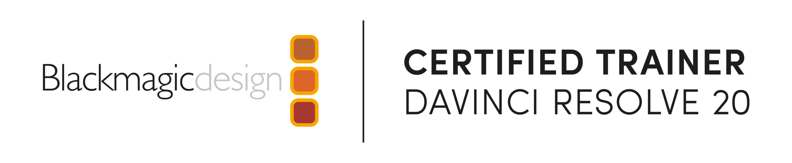 Blackmagic Design Certified Trainer Badge