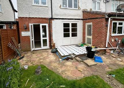 Back of house before work begun in Caversham, Reading