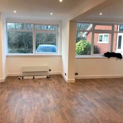 Completed living area in Earley, Reading