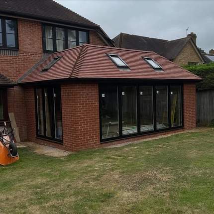 Outside of new extension in Wokingham