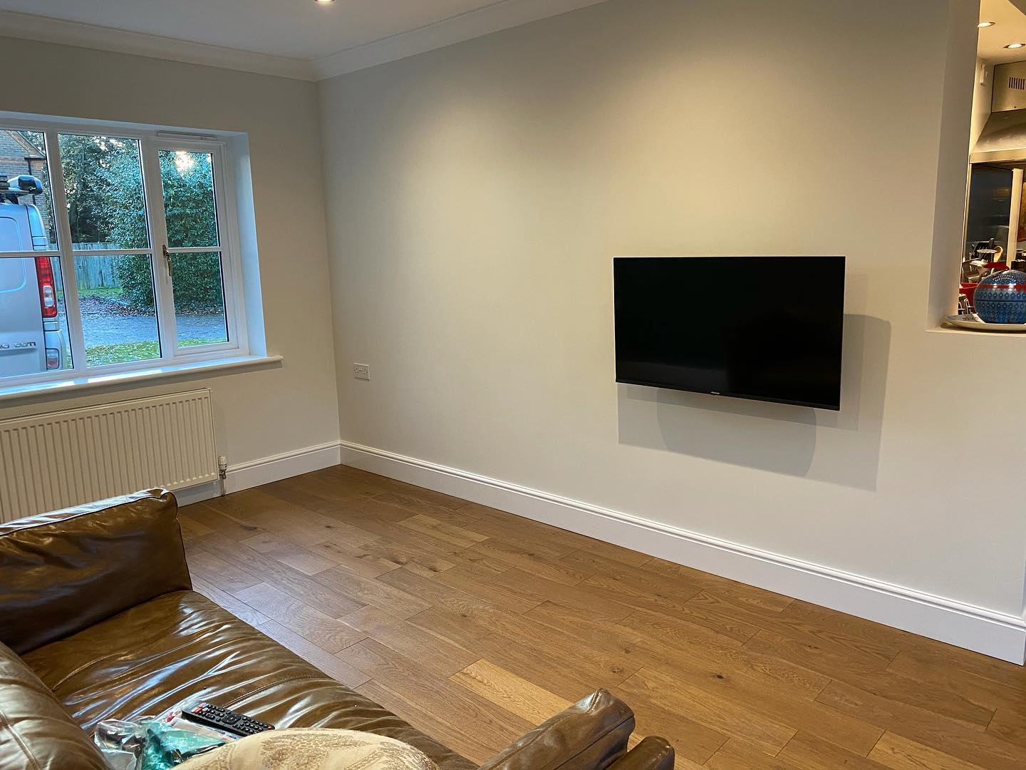 Completed garage conversion in Hurst, Wokingham