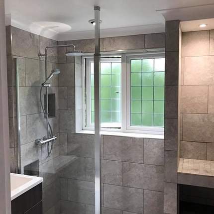 Competed bathroom renovation in Caversham, Reading
