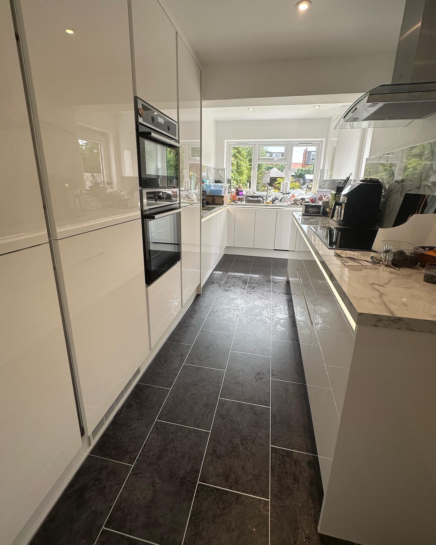 Completed kitchen with flooring in Caversham, Reading