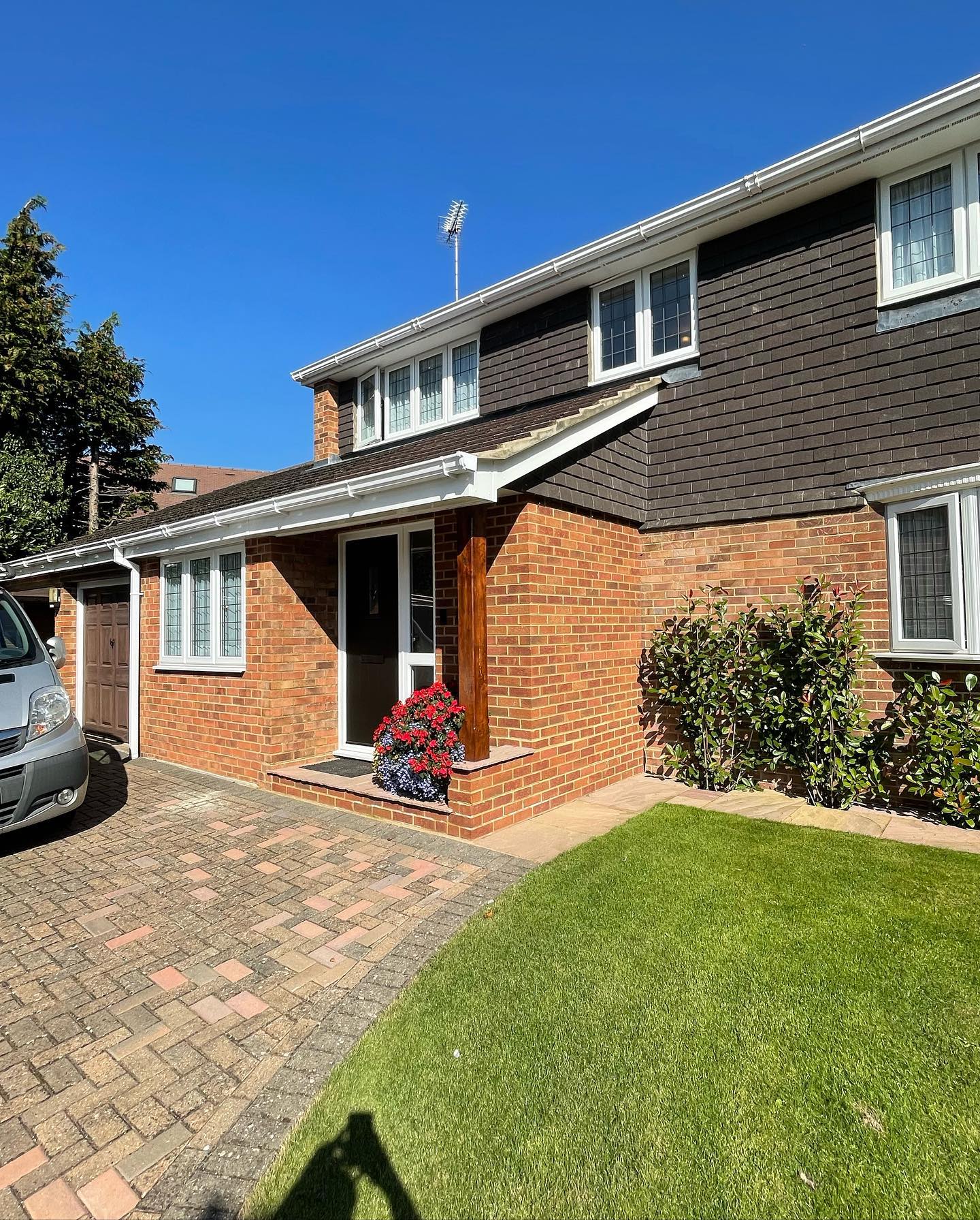 Completed porch extension in Caversham, Reading