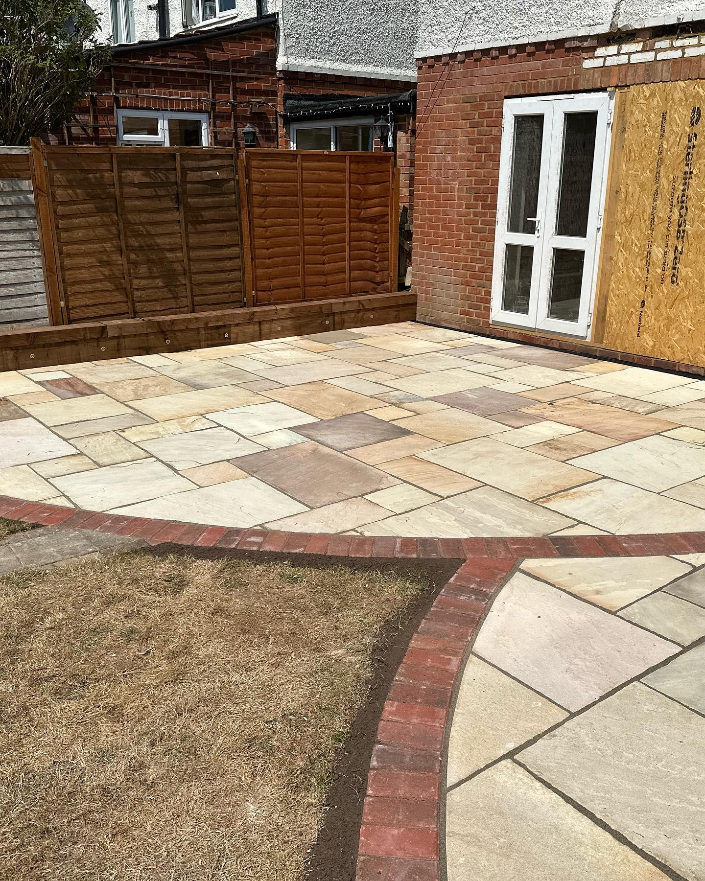 Completed patio in Caversham, Reading