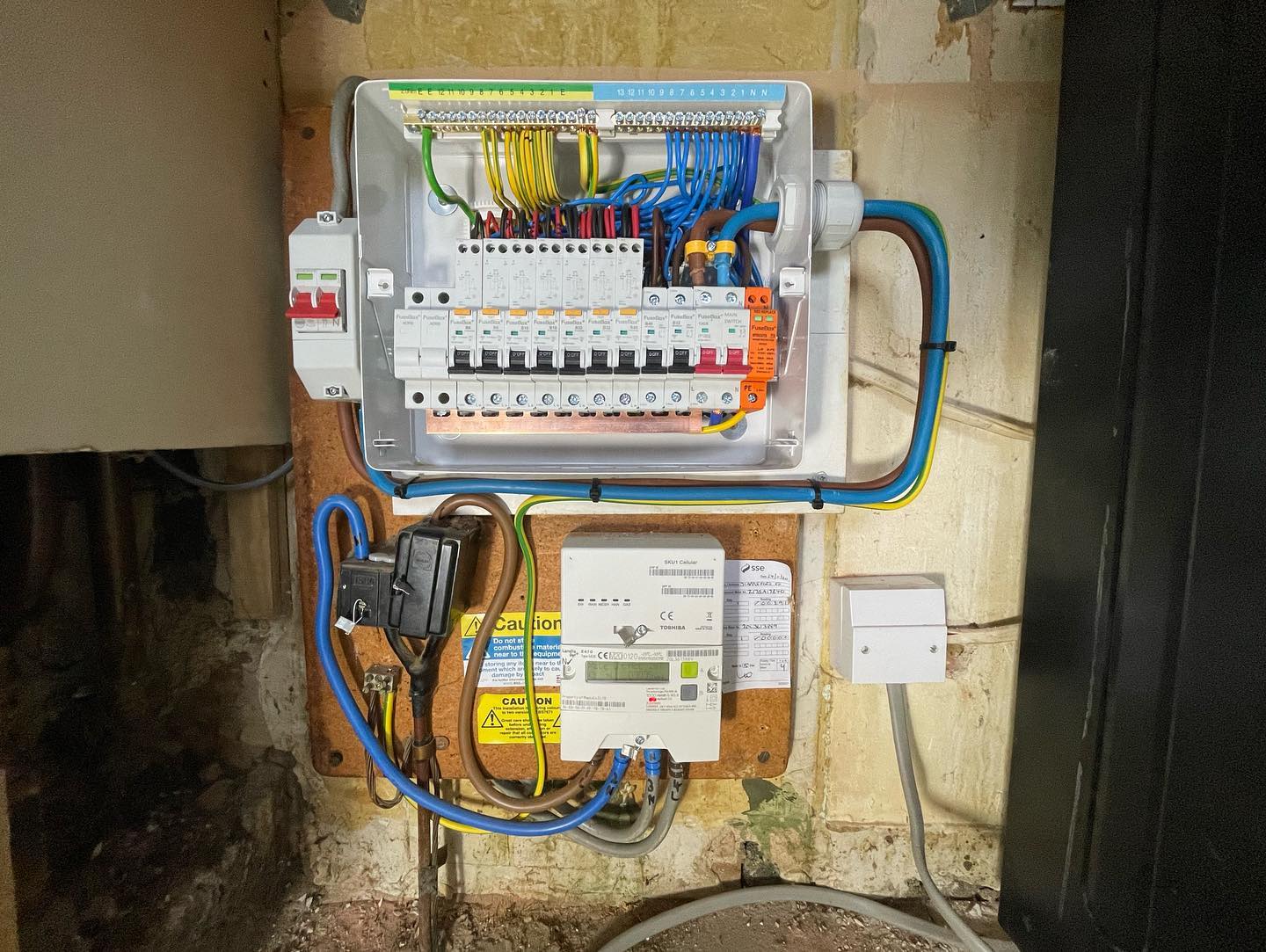 Upgraded fuseboard in Southcote, Reading