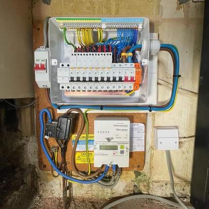 Completed fuseboard upgrade in Southcote, Reading