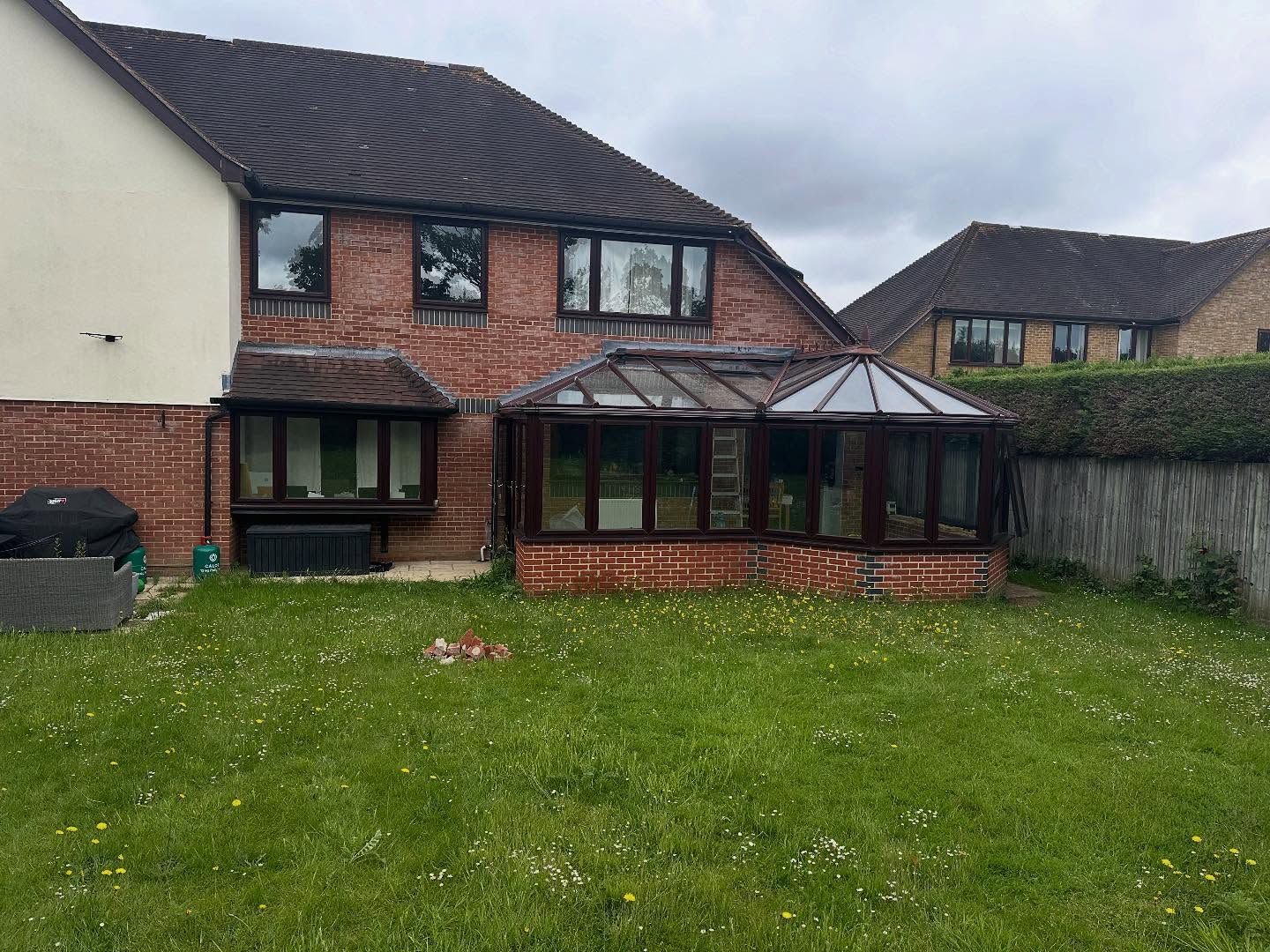 Old conservatory before it was taken down in Wokingham