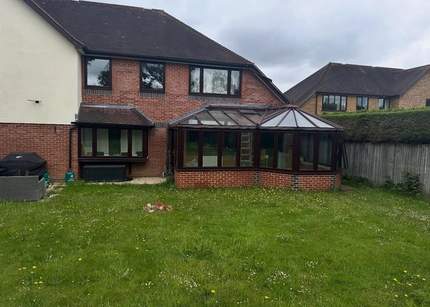 Old conservatory before it was taken down in Wokingham