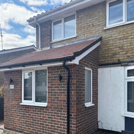 Completed porch roof in Southcote, Reading