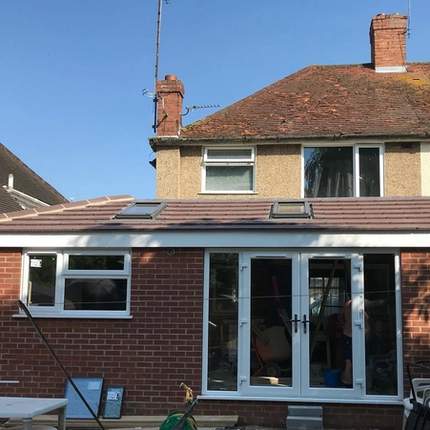 Completed extension in Tilehurst, Reading