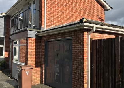 House before work begun in Earley, Reading
