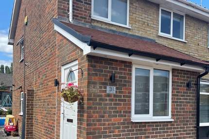 Completed porch roof in Southcote, Reading