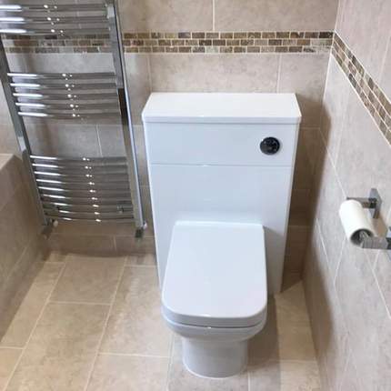 Completed ensuite bathroom renovation in Caversham, Reading