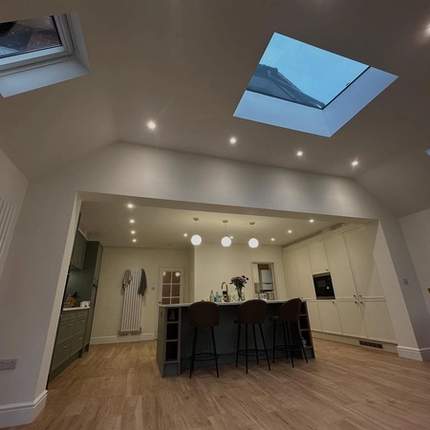 Inisde of completed extension in Wokingham