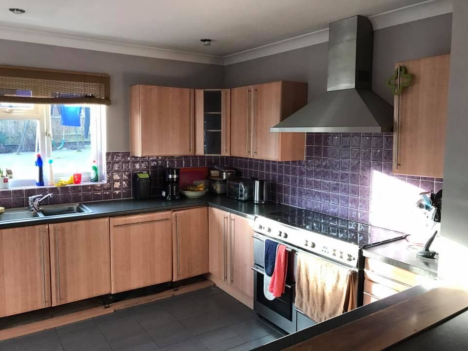 Kitchen before work begun in Earley, Reading