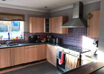 Kitchen before work begun in Earley, Reading