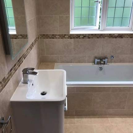 Completed ensuite bathroom renovation in Caversham, Reading
