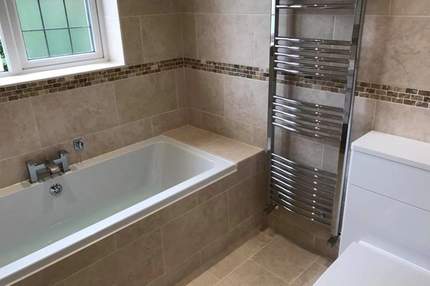 Completed ensuite bathroom renovation in Caversham, Reading