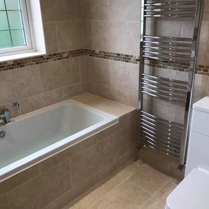 Completed ensuite bathroom renovation in Caversham, Reading